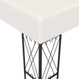 Berkfield Home Gazebo 3x6 m Cream Fabric in Beige - thumbnail 4