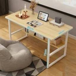 EONLION Computer Desk Laptop Study Table Home Office Workstation Furniture in Brown - thumbnail 2