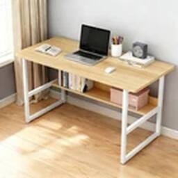 EONLION Computer Desk Laptop Study Table Home Office Workstation Furniture in Brown - thumbnail 1