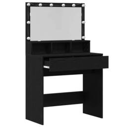 Berkfield Home Traditional Dressing Table Black oak Particle board - thumbnail 6