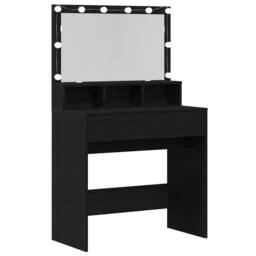 Berkfield Home Traditional Dressing Table Black oak Particle board - thumbnail 5