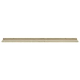 Berkfield Home Wall Shelves 4 pcs White & Sonoma Oak 100x9x3 cm - Size: 100 x 9 x 3 cm - thumbnail 5