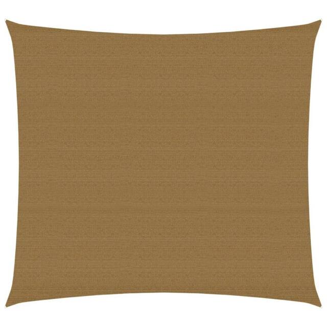Berkfield Home Sunshade Sail 160 g/m ² Taupe 3.6x3.6 m HDPE in Beige - image 1