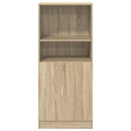 Berkfield Home Kitchen Cabinet Sonoma Oak 57x41.5x131.5 cm Engineered Wood in Brown - thumbnail 4