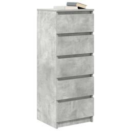Berkfield Home Sideboard with Drawers Concrete Grey 37.5x35x99 cm Engineered Wood - thumbnail 4