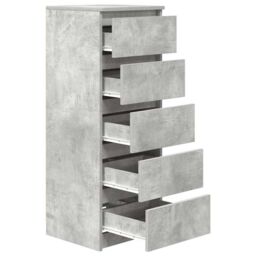 Berkfield Home Sideboard with Drawers Concrete Grey 37.5x35x99 cm Engineered Wood - thumbnail 5