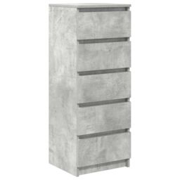 Berkfield Home Sideboard with Drawers Concrete Grey 37.5x35x99 cm Engineered Wood - thumbnail 2