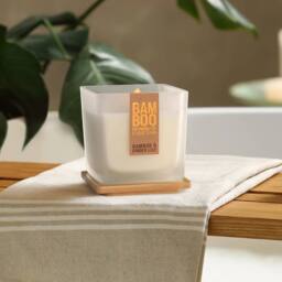 Bamboo Large Soy Wax Candle - & Ginger Lily in Cool White - thumbnail 2