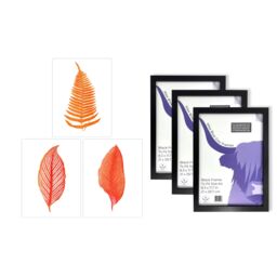 Artery8 A4 Wall Art & Frame Set of 3 Elegant Fern Frond Plant Tree - thumbnail 4