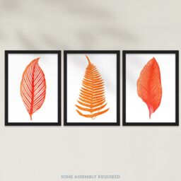 Artery8 A4 Wall Art & Frame Set of 3 Elegant Fern Frond Plant Tree - thumbnail 3