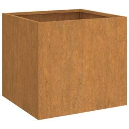 Berkfield Home Planter 49x47x46 cm Corten Steel in Brown - Size: 49 x 47 x 46 cm - thumbnail 3