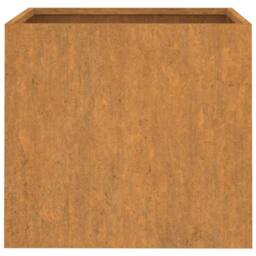 Berkfield Home Planter 49x47x46 cm Corten Steel in Brown - Size: 49 x 47 x 46 cm - thumbnail 5