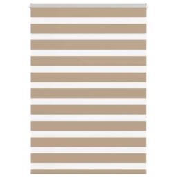 Berkfield Home Elegant Zebra Blind Sand Brown 105x150 cm Fabric Width 100.9 cm P - thumbnail 2