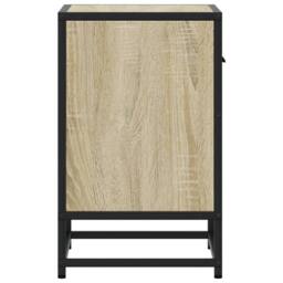 Berkfield Home Bedside Cabinets 2 pcs Sonoma Oak 40x31x50 cm Engineered Wood in Light Tan - Size: 40 x 31 x 50 cm - thumbnail 7