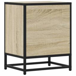 Berkfield Home Bedside Cabinets 2 pcs Sonoma Oak 40x31x50 cm Engineered Wood in Light Tan - Size: 40 x 31 x 50 cm - thumbnail 8