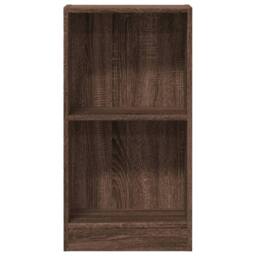 Berkfield Home Decorative Bookcase Brown Oak 40x24x76 cm Engineered Wood - Size: 40 x 24 x 76 cm - thumbnail 4