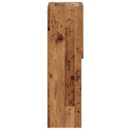 Berkfield Home TV Cabinet with LED Lights Old Wood 30.5x30x102 cm in Brown - thumbnail 8