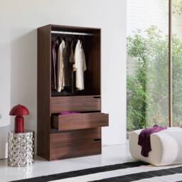 sweeek Modular open wardrobe drawer & rail unit in Dark Brown - thumbnail 7