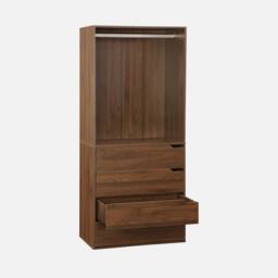 sweeek Modular open wardrobe drawer & rail unit in Dark Brown - thumbnail 3