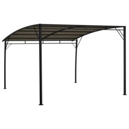 Berkfield Home Garden Sunshade Awning 3x3x2.55 m Taupe in Beige - thumbnail 4