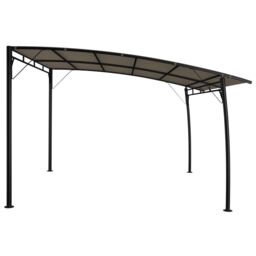 Berkfield Home Garden Sunshade Awning 3x3x2.55 m Taupe in Beige - thumbnail 3