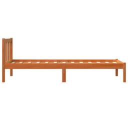 Berkfield Home Bed Frame without Mattress Wax Brown 90x190 cm Single Solid Wood Pine - thumbnail 5