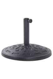 Living and Home 14KG Weatherproof Resin Base for 38mm Parasols - Heavy Duty Round Outdoor Stand in Black - thumbnail 3
