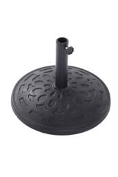 Living and Home 14KG Weatherproof Resin Base for 38mm Parasols - Heavy Duty Round Outdoor Stand in Black - thumbnail 5