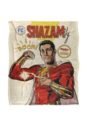 Warner Brothers Shazam Fury Of The Gods Officially Licensed Silky Touch Super Soft Throw Blanket 152 x 127 cm in White - thumbnail 1
