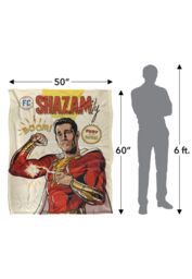 Warner Brothers Shazam Fury Of The Gods Officially Licensed Silky Touch Super Soft Throw Blanket 152 x 127 cm in White - thumbnail 5