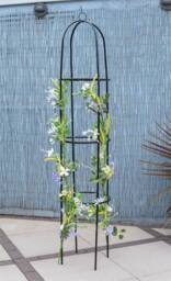 St Helens Standing Garden Obelisk 2M in Black - thumbnail 4
