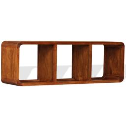 Berkfield Home TV Cabinet Solid Wood with Honey Finish 120x30x40 cm in Brown - Size: 120 x 30 x 40 cm - thumbnail 3