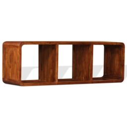 Berkfield Home TV Cabinet Solid Wood with Honey Finish 120x30x40 cm in Brown - Size: 120 x 30 x 40 cm - thumbnail 1