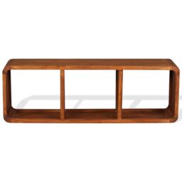Berkfield Home TV Cabinet Solid Wood with Honey Finish 120x30x40 cm in Brown - Size: 120 x 30 x 40 cm - thumbnail 6