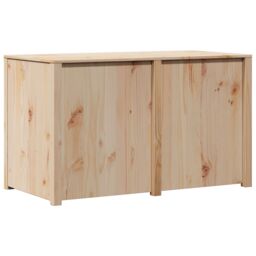 Berkfield Home Kitchen Cabinet Untreated Pinewood Medium Rectangular in Brown - thumbnail 7