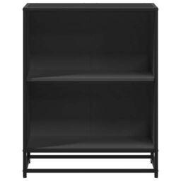 Berkfield Home Book Cabinet Black 60x35x76 cm Engineered Wood - Size: 60 x 35 x 76 cm - thumbnail 4