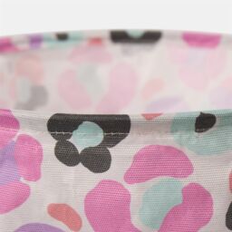 OHS Kids Leopard Print Laundry Basket Clothes Storage Toy Organiser in Pink - thumbnail 7