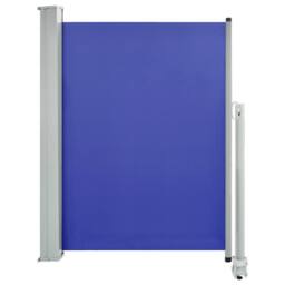 Berkfield Home Patio Retractable Side Awning 100x300 cm Blue - thumbnail 2