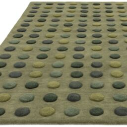 The Rug Shop UK Green Modern Easy to clean Hand Made Dotted Area Rug - Size: 200 cm x 300 cm - thumbnail 3