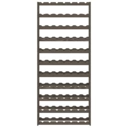 Berkfield Home Wine Rack for 77 Bottles Grey Solid Wood Pine - thumbnail 3