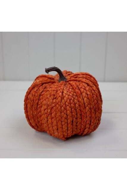 KDMD Wicker Pumpkin (17cm) in Burnt Orange - image 1