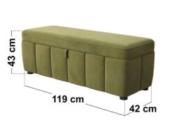 Solace+Co Emilie Blanket Box in Green - thumbnail 6