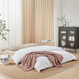 FurnitureboxUK Bobby Cream Jumbo Corduroy Folding Double Sofa Bed - thumbnail 5