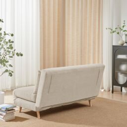 FurnitureboxUK Bobby Cream Jumbo Corduroy Folding Double Sofa Bed - thumbnail 3