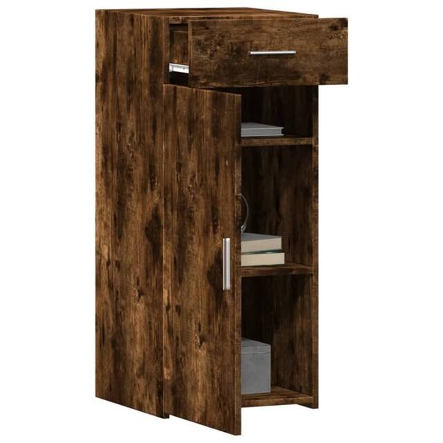 Berkfield Home Sideboard Smoked Oak 40x42.5x93 cm Engineered Wood in Brown - image 1