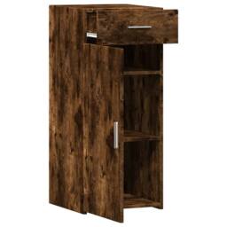 Berkfield Home Sideboard Smoked Oak 40x42.5x93 cm Engineered Wood in Brown - thumbnail 8