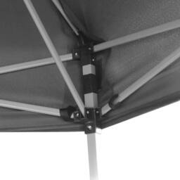 Berkfield Home Hexagonal Pop-Up Marquee with 6 Sidewalls Grey 3.6x3.1 m - thumbnail 5