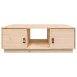 Berkfield Home Coffee Table 100x50x35 cm Solid Wood Pine in Brown - Size: 100 x 50 x 35 cm - thumbnail 6