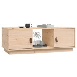 Berkfield Home Coffee Table 100x50x35 cm Solid Wood Pine in Brown - Size: 100 x 50 x 35 cm - thumbnail 4