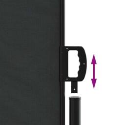 Berkfield Home Retractable Side Awning Black 117x300 cm - thumbnail 6